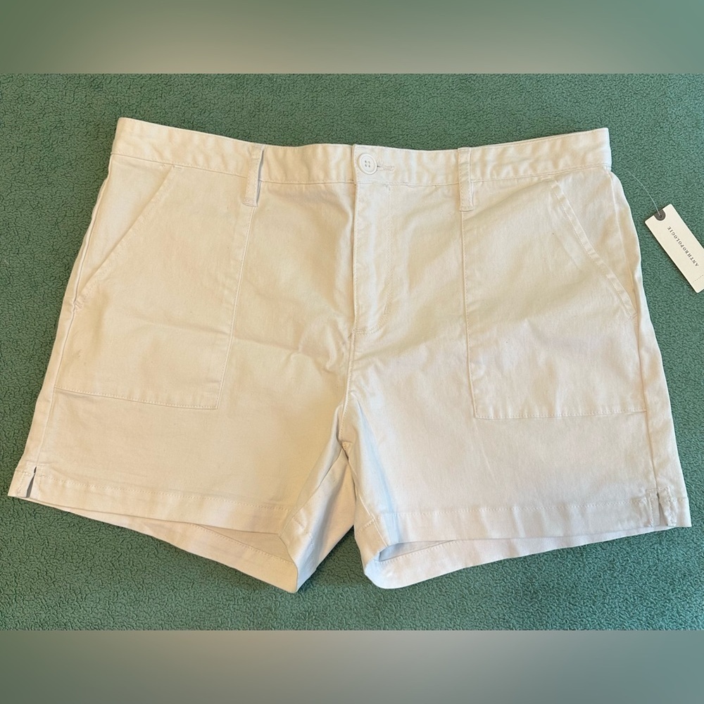 Anthropologie Sanctuary Women’s Size 32 White Cotton Shorts Summer Beach NEW